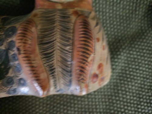 Vintage Tonala Mexican Pottery Folk Art CA,T 7 1/2" , Marked - Picture 8 of 16
