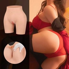 Silicone Hip Enhancer Pants Fake Ass Panties Can Pee and Insertion,Crossdressing