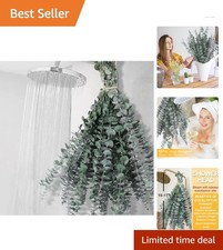12 PCS Dried Eucalyptus Stems   17  Preserved Shower Plant for Luxurious Refr...