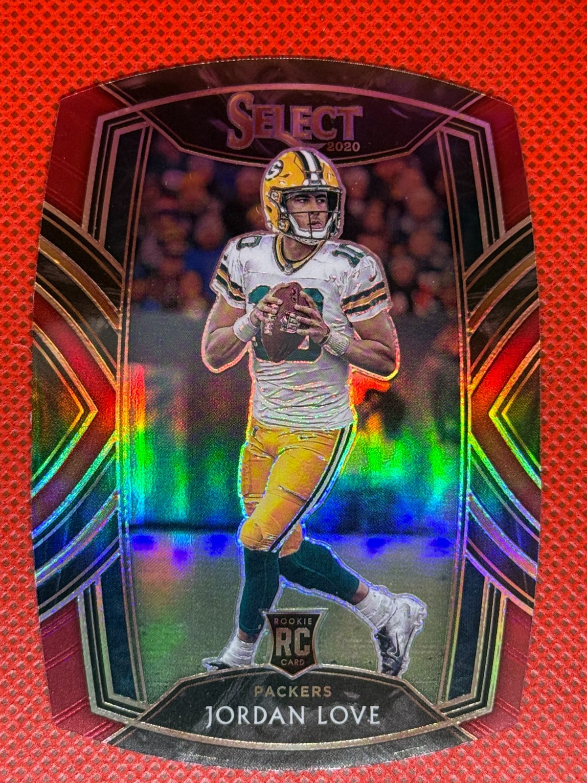 2020 Panini Select - Club Level Jordan Love #247 Red Prizm Die-Cut (RC)