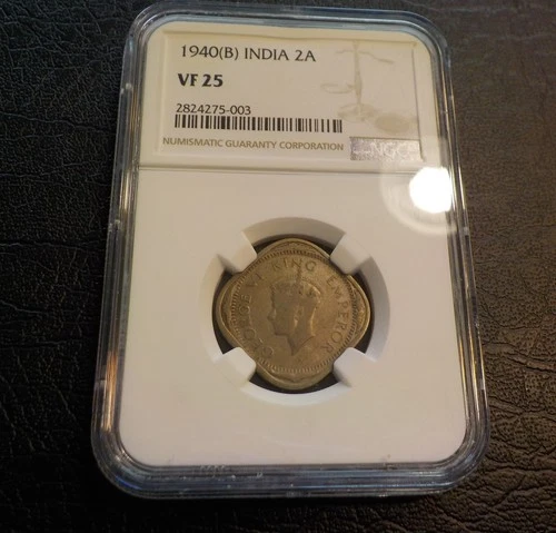 British India 1940B 2 Anna NGC VF-25