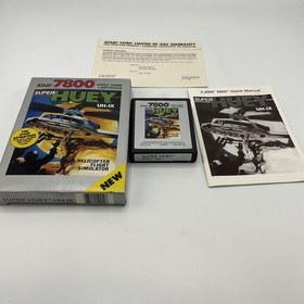 Vintage Super Huey UH-IX Atari 7800  Complete In Box