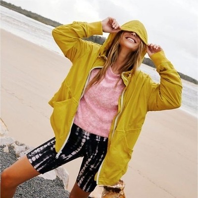 Free People Movement Solid Run Wild Jacket Yellow Activewear Athleisure Medium