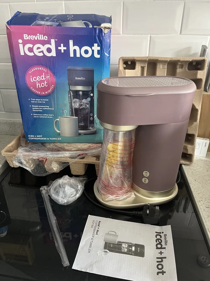 Breville Iced + Hot Coffee Maker Tumbler with Straw *BNIB With Damaged Lid* - Image 2 of 4