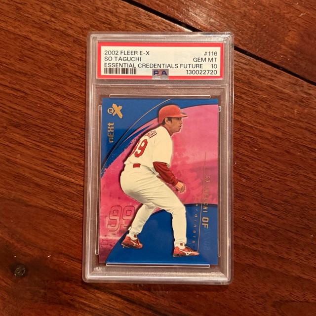 2002 Fleer E-X So Taguchi Essential Credentials Future /70 PSA 10 Pop 1
