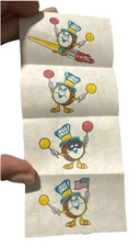 Vintage 1979 Spangler DUM DUMS Tattoos 15” candy DRUMMER MASCOT 4 Count