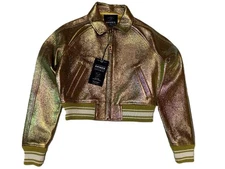 AUTHENTIC AVIREX WOMEN'S CROPPED ICON LIMITED JACKET METALLIC ALL SIZES NWT