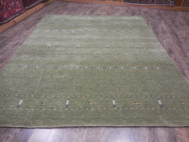 Turkish Oushak Rug, Modern Multicolored Handmade Bohemian Rug 8x10 Ft