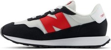 New Balance Boy's 237 Bungee Kids Lifestyle Sneaker Shoes Grey/Red 10 US M