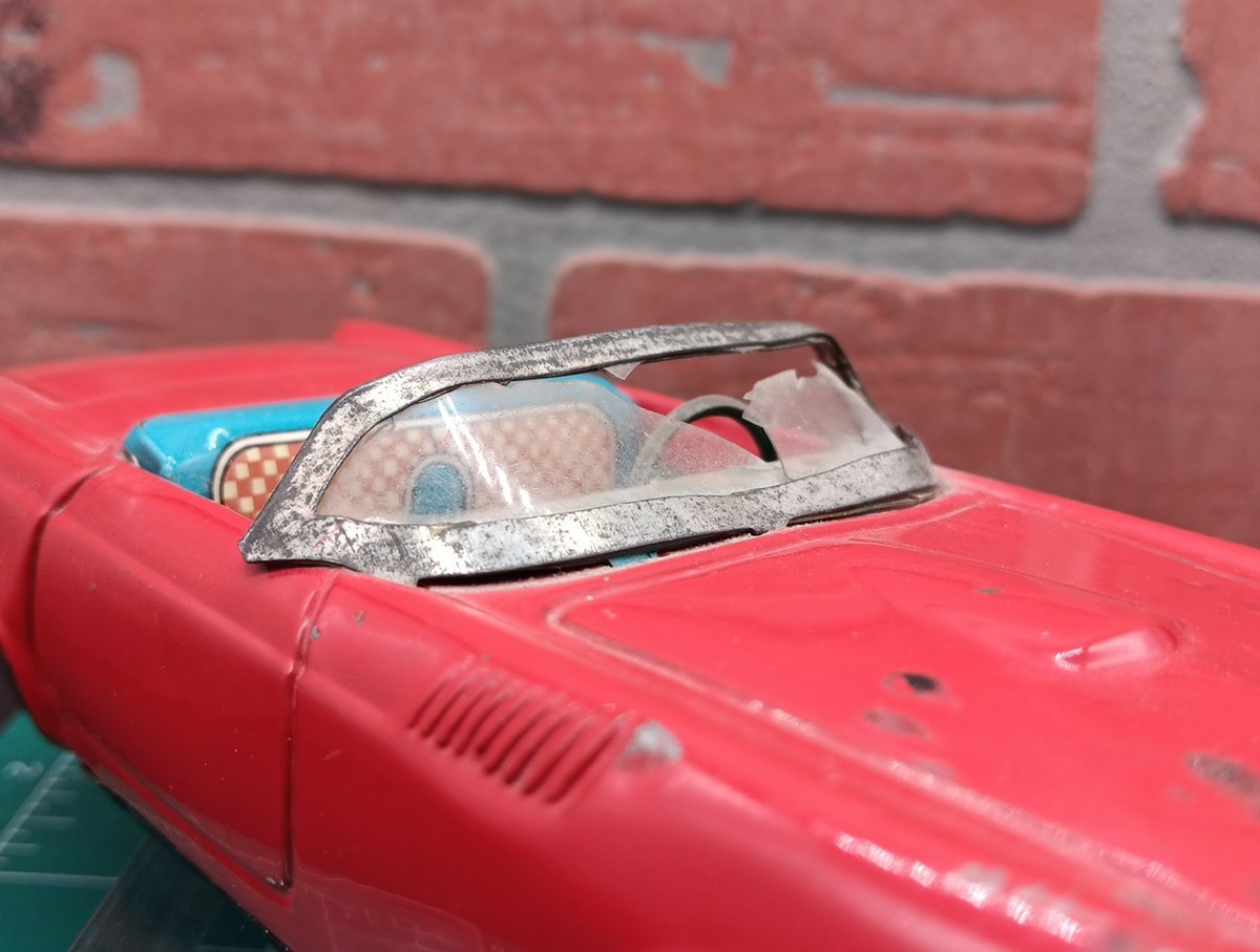 Voiture à Friction Bandai – Ford Thunderbird En Tôle – Vintage Japon – Fonctionnelle