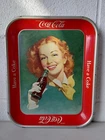 Vintage 1948 Coca Cola Metal Serving Tray Have a Coke Woman/ Coke Bottle