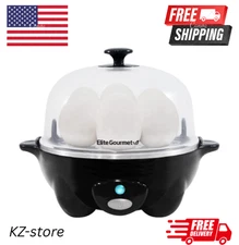 Elite Gourmet Rapid Egg Cooker 7 Egg Capacity Boil Poach Omelet