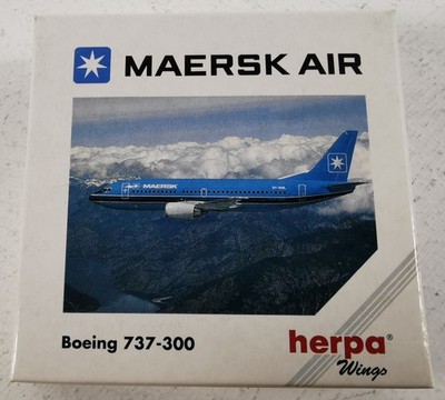 Herpa Wings Maersk Air Boeing 737-300 1:500 Diecast Model Aircraft New and Boxed