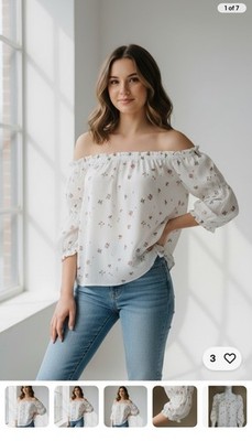 $89 womans cece large blouse polyester P7