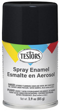Testors All Purpose Spray Enamel 3oz Black Metallicr