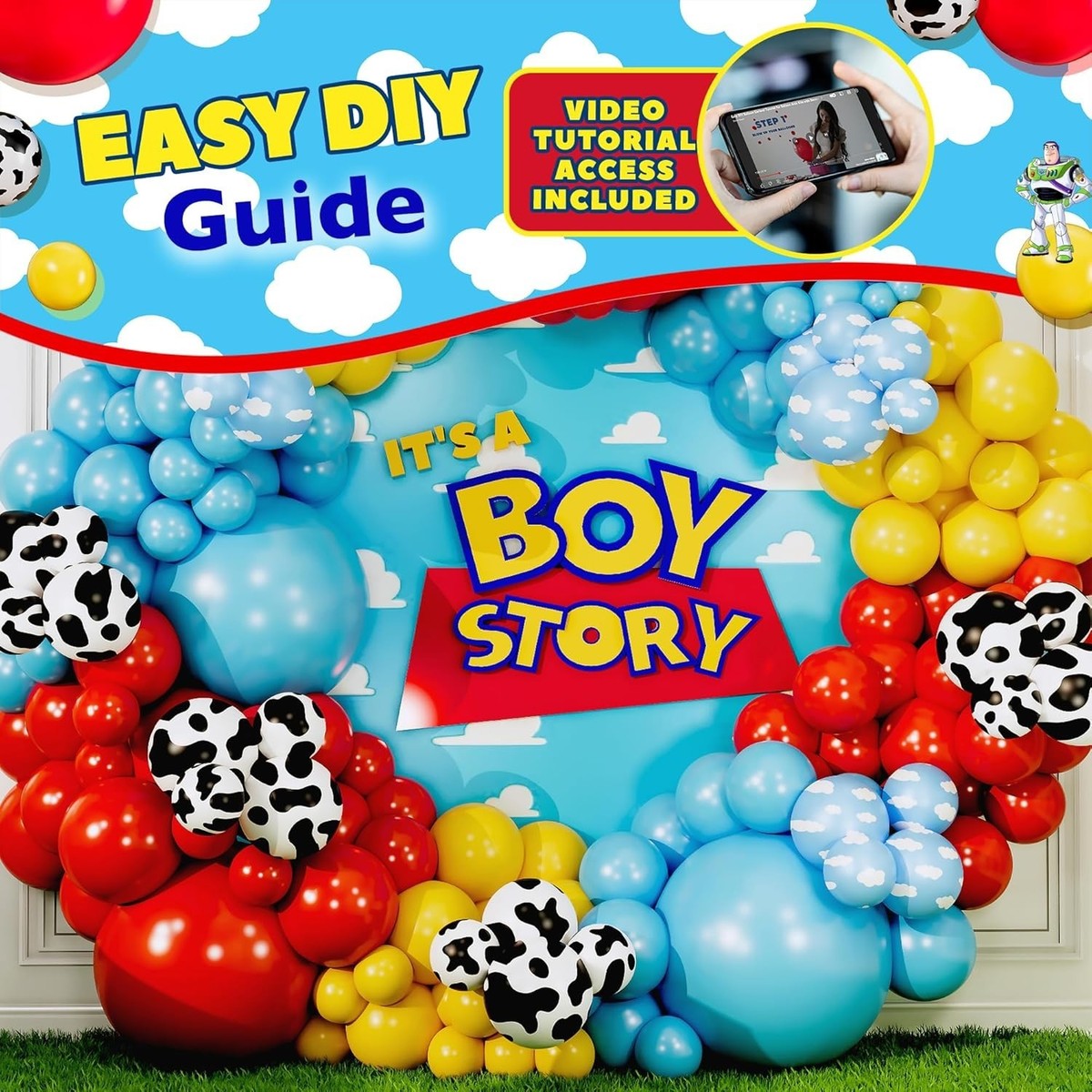 ALL-IN-1 Toy Story Balloons Arch Kit for It'S a Boy Story Baby - Main Image