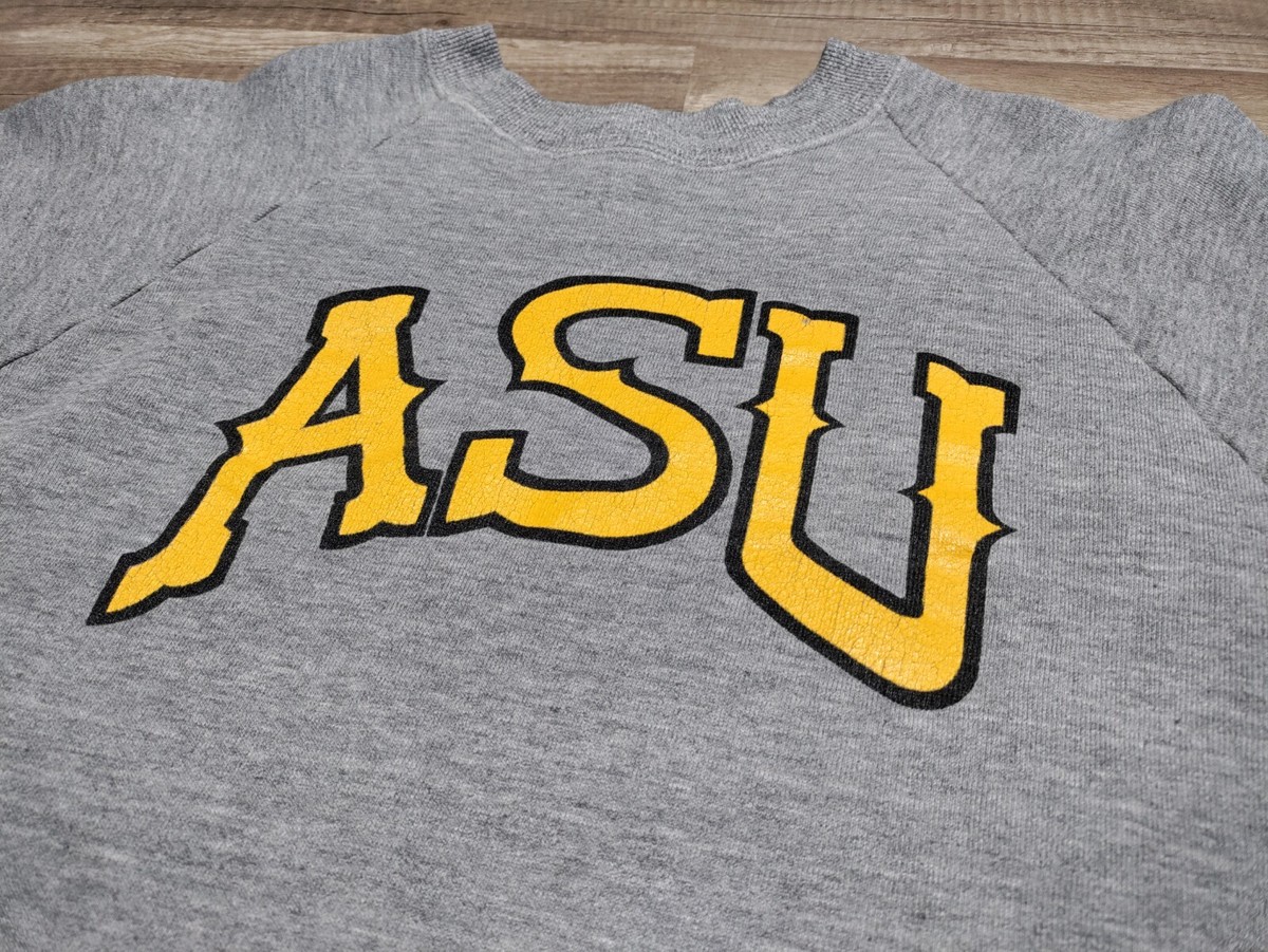 【★大感謝セール】 Vintage 80s Jerzees By Russell Sz. XL 46 ASU Arizona トップス
