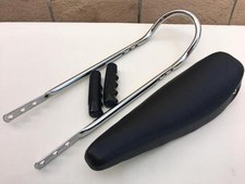 16" SOLID BLACK Lowrider Krate BANANA SEAT STING-RAY SISSYBAR Grips Included