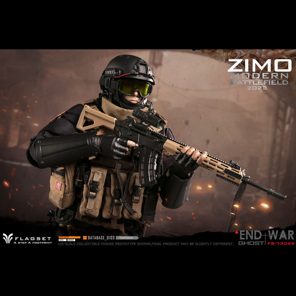 FLAGSET 1/6 END WAR GHOST ZIMO子墨FS-73049 FLAGSET FS-73049 1/6 Modern Battlefield End War Ghost Zimo Action
