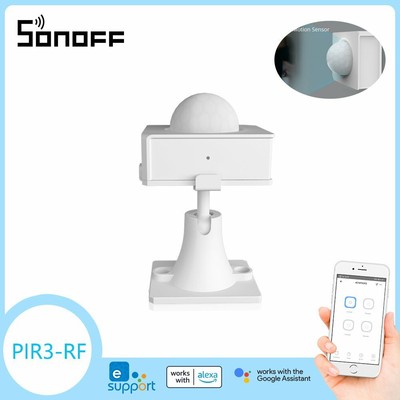 SONOFF PIR3 Motion Sensor RF 433MHZ Smart Detect Remotel APP Alarms for eWelink
