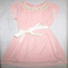 NWT Soprano Girls Lace-Collared Hi-Low Hem Dress Size 6X