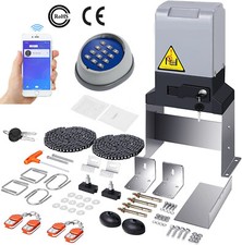 4000lbs Automatic Sliding Gate Opener Door Operator APP Control w/4 Remote+Keypa