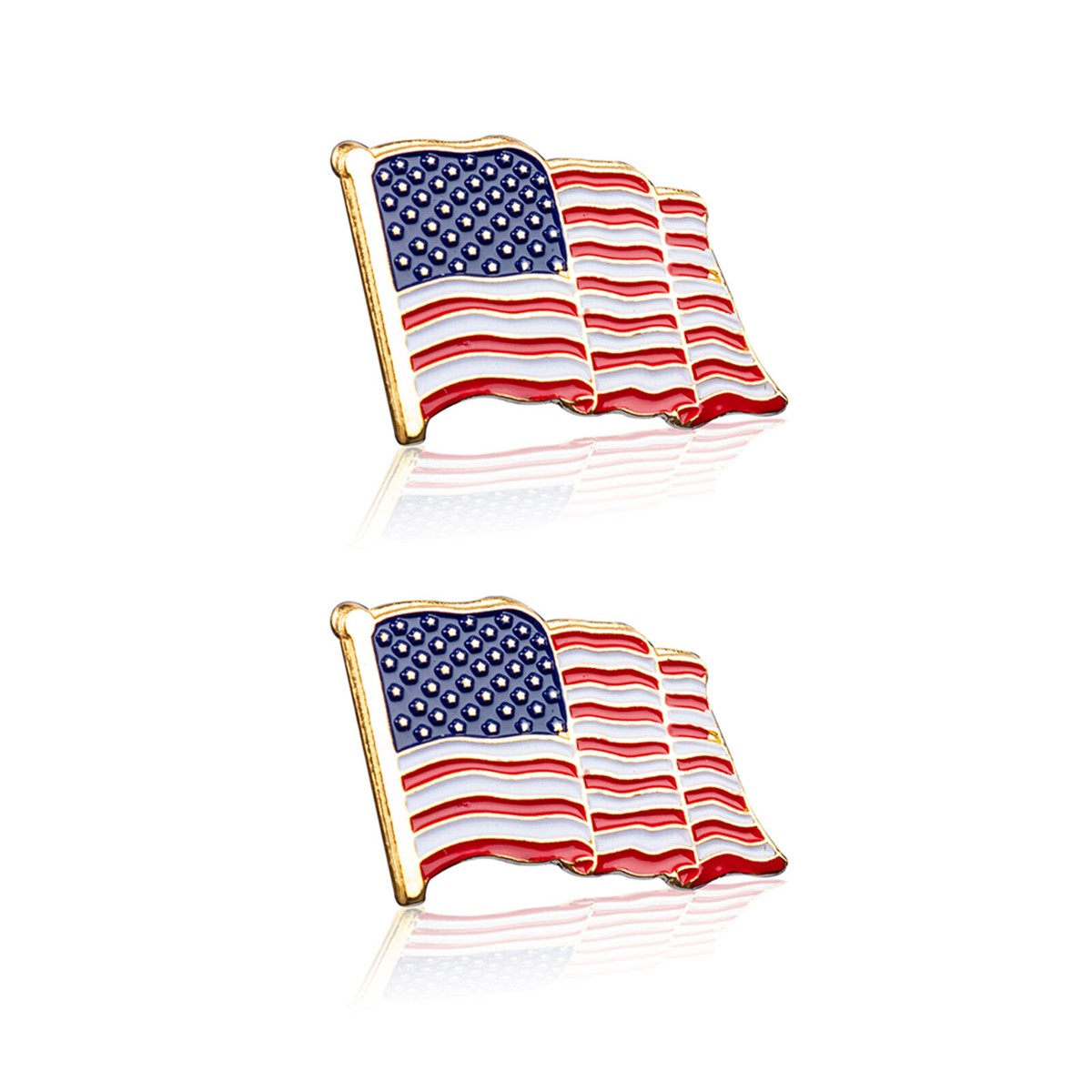 2024 US Presidential Election Campaign Flag Lapel Pin - Patriotic Metal & Enamel Brooch - View #12