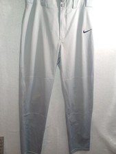 NIKE Dri-Fit Gray BASEBALL PANTS Mens S Coaches Players