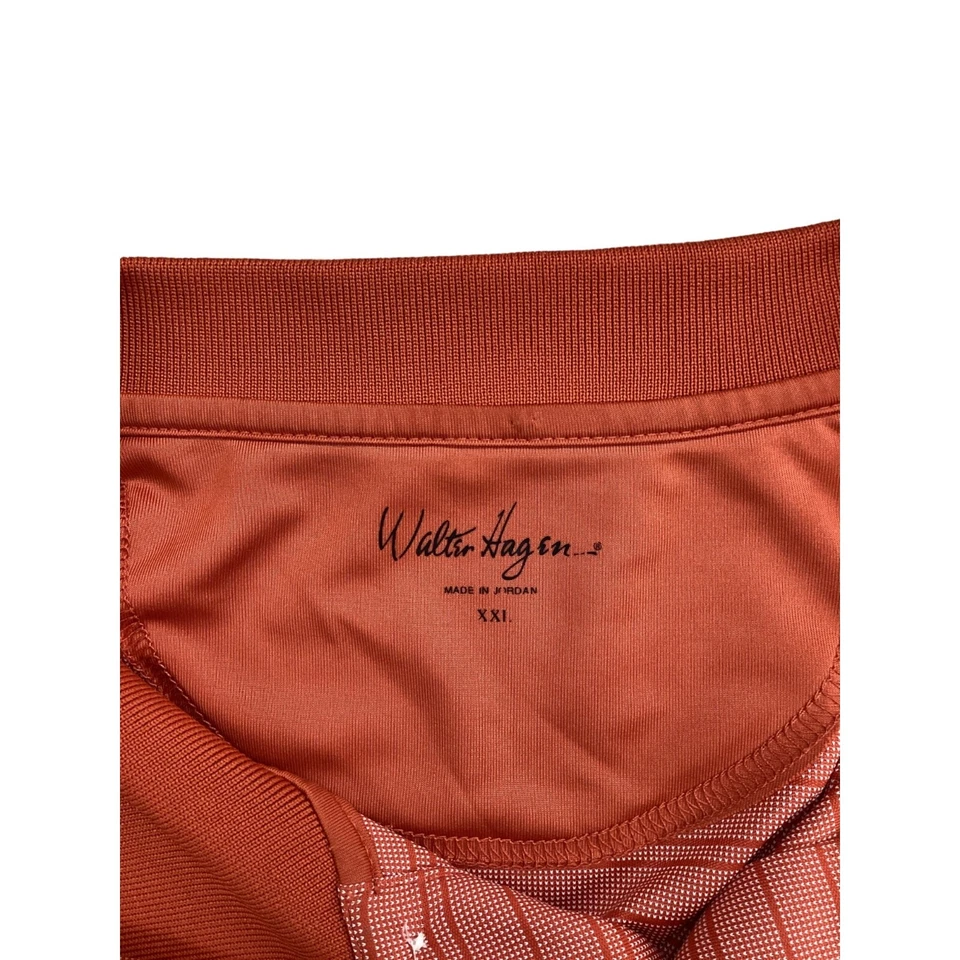 Walter Hagen 男式橙色高尔夫衬衫尺寸 XXL SKU 662 — 第 4/4 张图片