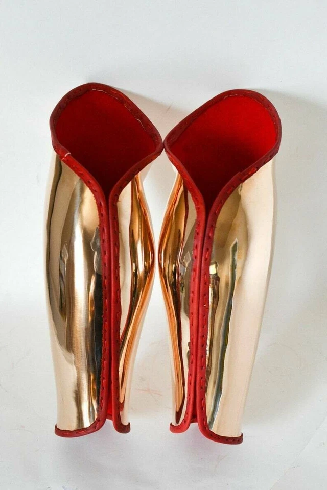 Хэллоуин греческий римский ноги доспехи 18G средневековый SCA Larp косплей архаичный доспехи - Изображение 2 из 3