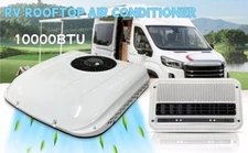 White Air Conditioner RV Rooftop Electric Parking AC Unit Universal 12V 10000BTU