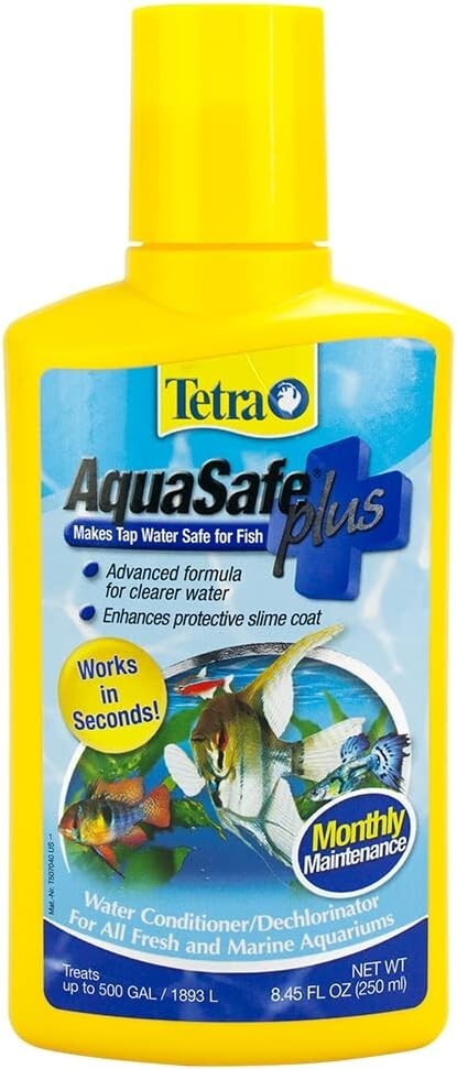 Tetra AquaSafe Plus, 8.45 Ounces, aquarium Water Conditioner And Dechlorinator