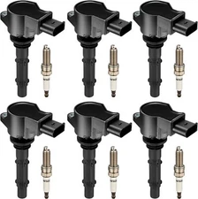 6X Ignition Coil+Iridium Spark plugs Pack For Mercedes-Benz C300 E350 UF535