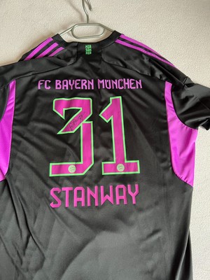 FC Bayern München Frauen Trikot 2XL/XXL Auswärts 23/24 Georgia Stanway signiert