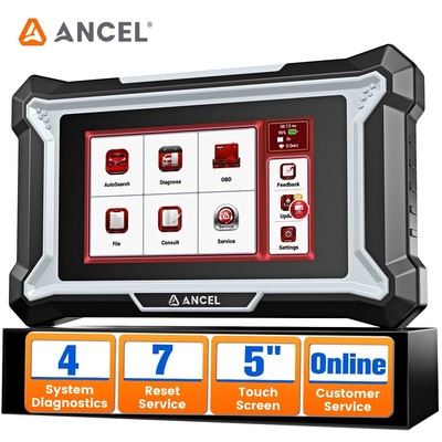ANCEL DS100 OBD2 Scanner ABS SRS Transmission &Check Engine Code Reader 4 System