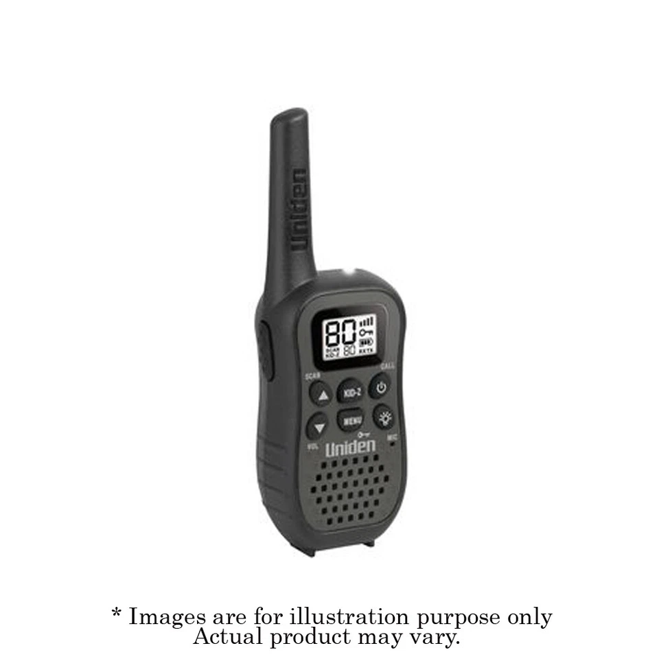 New UNIDEN 80 Channel UHF CB Handheld Radio (Walkie-Talkie) With Kid Zone UH45