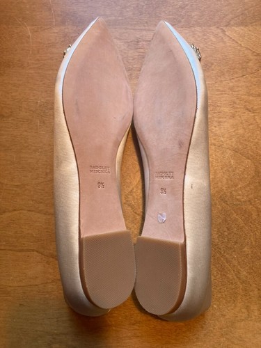 Badgley Mischka scarpe comode basse donna slip on bianche 9,5 nuove con scatola - Foto 9 di 12