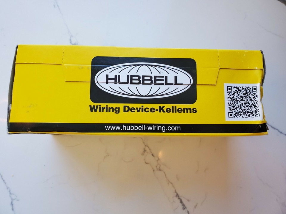 Prise Double (duplex) Industrielle Hubbell IG5362 Orange - Neuf Ou Très Bon état - Vente En L'état