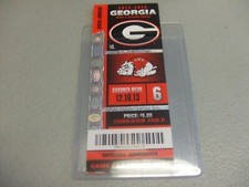Garner-Webb Bulldogs vs Georgia Bulldogs (12-19-2013) Basketball Ticket Stub 