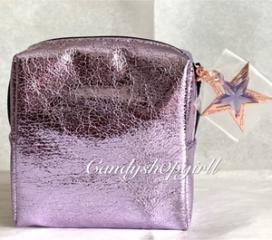 Mac Metallic Lilac Mini Makeup Cosmetic Bag Pouch New Holiday 2019