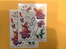 2 Suzy's Zoo sticker sheets: The Wild Wild West 9793