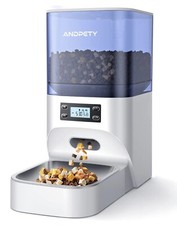 NEW DOG & CAT FEEDER VOICE MEAL CALL SMALL PET AUTOMATIC DUAL POWER SCHEDULE