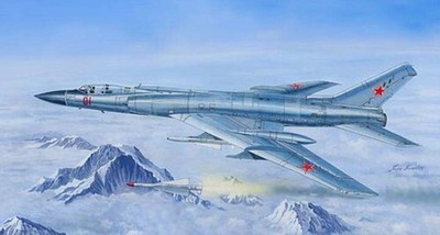 Trumpeter Tu128M Fiddler Russian Long-Range Supersonic Interceptor - Plastic