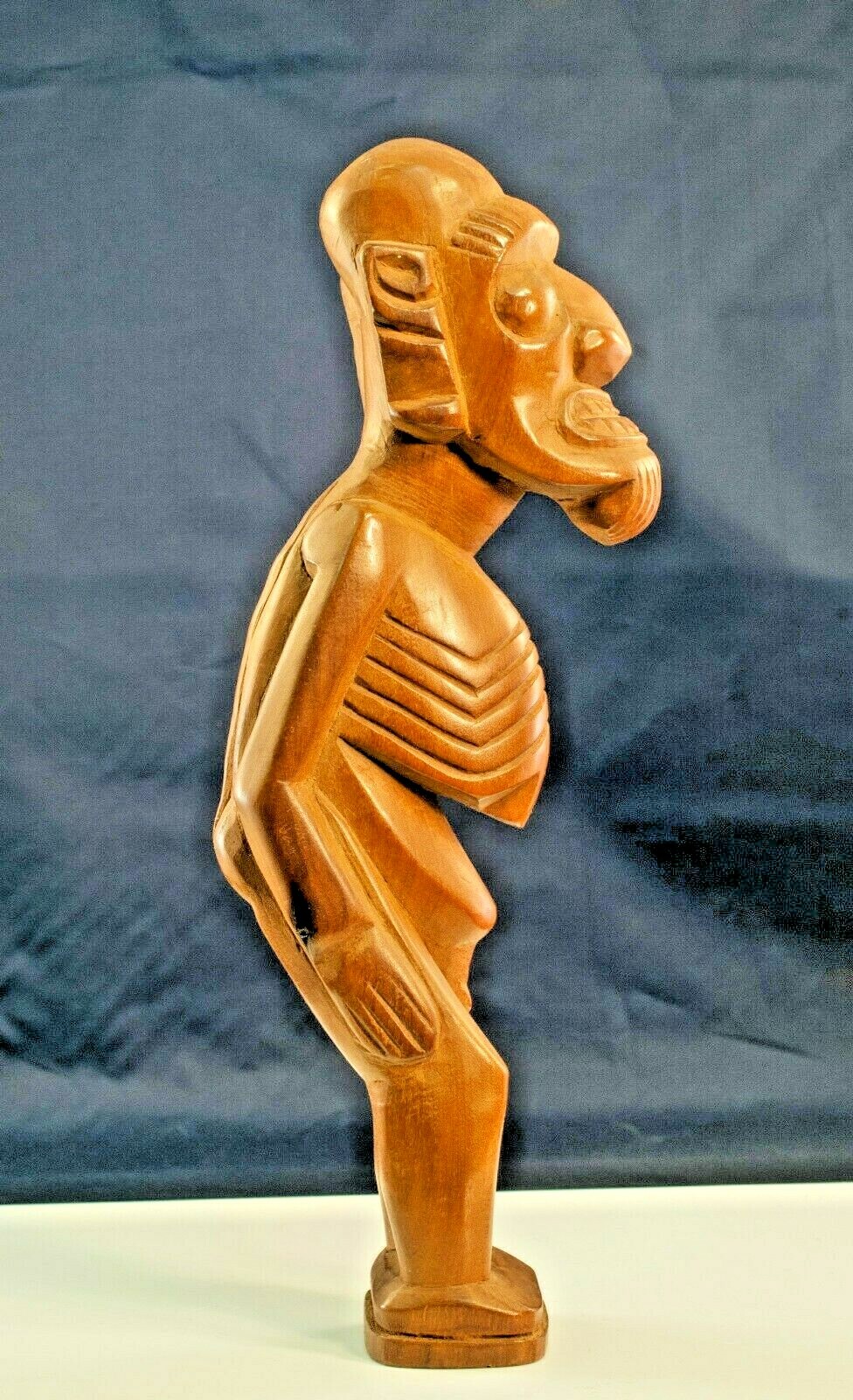 Easter Island Hand Carved Wood Moai Kava Kava / Rapa Nui Vintage