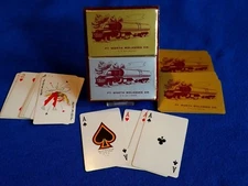 VTG ~REDI-SLIP ~ FT WORTH MOLASSES CO ~ Double Deck of Cards in Original Case 