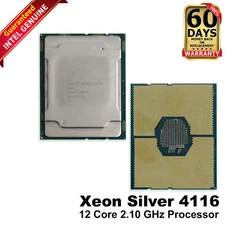 Lot of 20 Intel Xeon Silver 4116 2.1GHz 12-Core CPU Processor SR3HQ