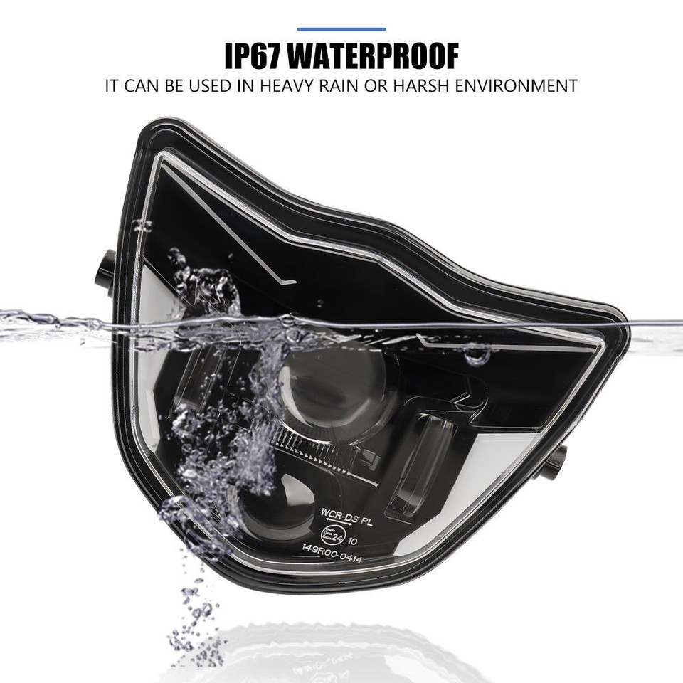 LED Scheinwerfer Für Yamaha WR250F 400F 426F 450F - E-geprüft Mit DRL