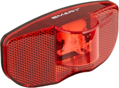Fahrrad Rücklicht Batterie LED Gepäckträger 80 mm StVZO Schalter SMART spritzwas