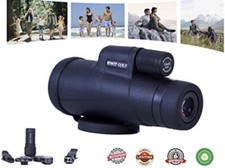Riwit Golf Monoculars 5 in 1 Pack with Bak4 HD Monocular Scope Phone Photo Lens