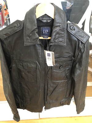 ジャケット・アウター 90s OLD GAP leather jacket Gap Vintage 90s Leather Bomber Jacket Men's XS Black | eBay UK